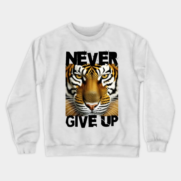 "Never Give Up" Crewneck Sweatshirt by la chataigne qui vole ⭐⭐⭐⭐⭐